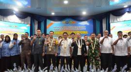 Bupati Balangan bersama Forkopimda saat melaksanakan peringatan HANI 2024 -Foto:Mc.Balangan