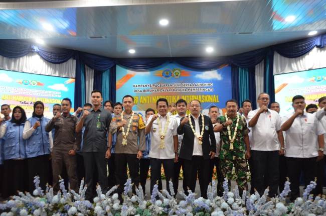 Bupati Balangan bersama Forkopimda saat melaksanakan peringatan HANI 2024 -Foto:Mc.Balangan