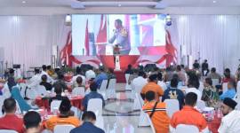 Deklarasi Pilkada Damai tahun 2024 di Batola.dii Aula Jamhuri Aisyah, Jalan Trans Kalimantan, Kelurahan Handil Bakti, Kecamatan Alalak, pada Jumat (11/10/2024) malam. (SuarIndonesia/Ist)