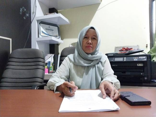 Kabid Ketahanan Pangan DKP3 Balangan, Neneng Jamilal.(Foto:Mc.Balangan)