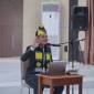 Penampilan bakat broadcasting salah satu peserta Pemilihan Nanang Galuh Balangan 2024.(Foto :Mc.Balangan)