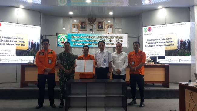 Penetapan Status Keadaan Darurat Bencana Karhutla dan Kekeringan 2024.(Foto :Mc.Balangan)