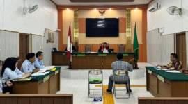 sidang lanjutan permohonanan pembubaran PT Nurza Tanjung, yang diajukan Tim Jaksa Pengacara Negara (JPN) Kejaksaan Negeri (Kejari) Tabalong di Pengadilan Negeri (PN) Tanjung,  Selasa (22/10.2024) (SuarIndonesia/Ist)