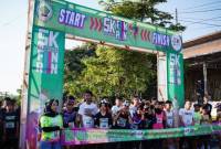  Pelepasan peserta fun run Balangan 2024. (SuarIndonesia/mc.Balangan