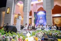 Tablig akbar Ustaz Das'ad Latif berlangsung di Masjid Agung Al-Falah di Jalan Kodeco KM 2 Desa Gunung Antasari, Kecamatan Simpang Empat, Tanah Bumbu, pada Minggu (27/10/2024) malam.(SuarIndonesia/Ist)