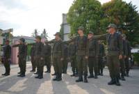 Linmas Lampihong ikuti pelatihan PBB (SuarIndonesia/mc.Balangan