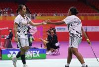 Pasangan ganda putri Indonesia Isyana Syahira Meida/Rinjani Kwinara Nastine melaju ke semifinal Kejuaraan Dunia Junior 2024 sekaligus mengamankan satu medali setelah mengalahkan pasangan tuan rumah Liu Yuan Yuan/Wang Dao melalui dua gim langsung pada pertandingan perempat final yang berlangsung di Nanchang International Sports Center Gymnasium, Jumat, (11/10/2024). (SuarIndonesia/ANTARA/HO-PP PBSI/pri.