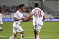 Timnas Indonesia bermain imbang lawan Bahrain. (REUTERS/Hamad I Mohammed)
