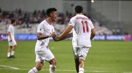 Timnas Indonesia bermain imbang lawan Bahrain. (REUTERS/Hamad I Mohammed)