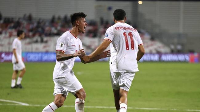 Timnas Indonesia bermain imbang lawan Bahrain. (REUTERS/Hamad I Mohammed)