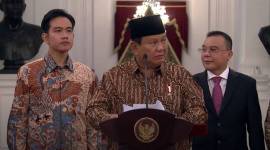 Presiden Prabowo Subianto juga langsung mengumumkan wakil menteri (wamen) dalam Kabinet Merah Putih, di Istana Kepresidenan Jakarta, Minggu (20/10) malam. (Sekretariat Presiden)