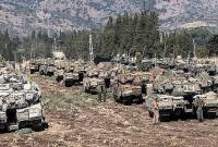 Tank-tank Israel bersiap serbu wilayah Lebanon. (REUTERS/AyalMargolin)