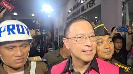 Kejaksaan Agung menetapkan mantan Menteri Perdagangan Thomas Trikasih Lembong sebagai tersangka dalam kasus korupsi penyalahgunaan wewenang impor gula. (CNNIndonesia/Taufiq Hidayatullah)