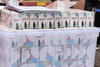 Kosmetik dan obat pelangsing berbahaya yang disita Polda Sulsel dan BPOM Makassar. (CNN Indonesia/Ilham)