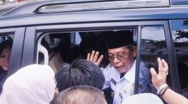Gubernur Kalsel Sahbirin Noor, berpamitan kepada ASN lingkup Pemprov Kalsel usai menyatakan diri mundur dari jabatan sebagai Gubernur Kalimantan Selatan, Rabu (13/11/2024). (ANTARA/ HO Biro Adpim Kalsel)