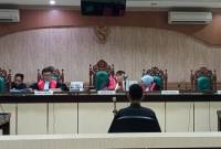 Vonis disampaikan Ketua majelis hakim Fidyawan Satriantoro SH MH, pada sidang lanjutan di Pengadilan Tindak Pidana Korupsi Banjarmasin,  Rabu (6/11/2024) sore (SuarIndonesia/HD)