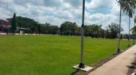  Salah satu pembangunan RTH Publik di Kabupaten Balangan (SuarIndonesia/Adv).