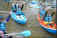 Launching wisata perahu kano  di kawasan Jafri Zam-zam, Kota Banjarmasin, Minggu (24/11/2024). (SuarIndonesia/Ist)