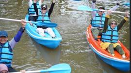 Launching wisata perahu kano  di kawasan Jafri Zam-zam, Kota Banjarmasin, Minggu (24/11/2024). (SuarIndonesia/Ist)