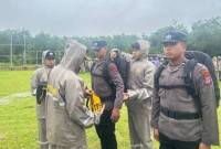 Polres Balangan melaksanakan apel pergeseran pasukan di Pilkada 2024.  (SuarIndoesia/ADV/RJ)