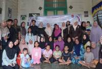 Keluarga Besar Wirawati Catur Panca Kabupaten Balangan dan masyarakat Desa Muara Ninian di cagar budaya Rumah Batu. (SuarIndonesia/ADV/RJ)