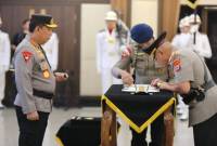 Upacara  dipimpin Kapolri Jenderal Polisi Drs. Listyo Sigit Prabowo, M.Si. Dalam upacara pelantikan tersebut, Rosyanto Yudha Hermawan menerima kenaikan pangkat dari Pol menjadi IIrjen Pol, Jumat (29/11/2024.