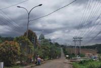 Salah satu titik PJU di Kabupaten Balangan. (SuarIndonesia/ADV/RJ)