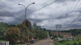 Salah satu titik PJU di Kabupaten Balangan. (SuarIndonesia/ADV/RJ)