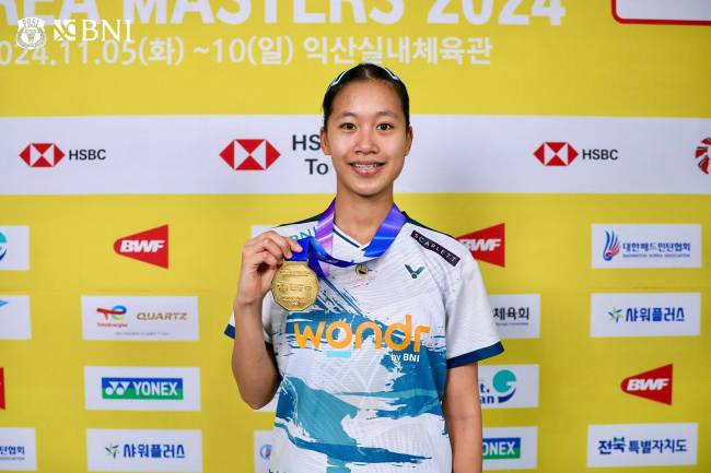 
Putri Kusuma Wardani juara Korea Masters 2024. (instagram @badminton.ina)