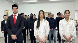 
Kevin Diks, Noa, dan Estella resmi jadi WNI dan siap membela Timnas Indonesia. (dok. Kemenkum)