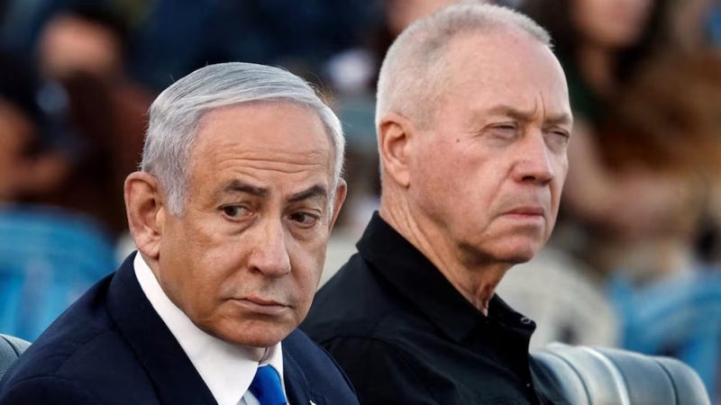 Perdana Menteri Israel Benjamin Netanyahu dan Mantan Menteri Pertahanan Yoav Gallant. (ABC.NEWS)