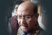 Soesilo Ariwibowo, Pengacara Sahbirin. (Republika/Ali Mansur)