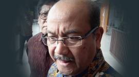 Soesilo Ariwibowo, Pengacara Sahbirin. (Republika/Ali Mansur)