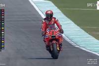 Francesco Bagnaia juara MotoGP Malaysia 2024. (Sreeenshot: SPOTV)