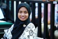 Supriyani, guru honorer di SDN Baito, Konawe Selatan, divonis bebas dari dugaan kekerasan terhadap siswa yang merupakan anak polisi. (ANTARA FOTO/JOJON)