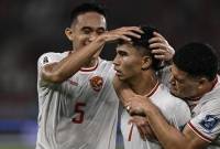 Timnas Indonesia mengalahkan Arab Saudi 2-0. (ANTARA FOTO/Aprillio Akbar)