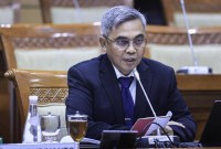 Komjen Pol Setyo Budiyanto, terpilih menjadi ketua KPK periode 2024-2029. (ANTARA FOTO/Dhemas Reviyanto)

