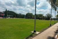 Salah satu pembangunan RTH Publik di Kabupaten Balangan.