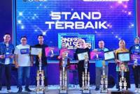 Desa Balida saat mendapatkan juara pertama lomba inovasi desa dan stand terbaik di Kota Banjarbaru, Sabtu (9/11/2024).