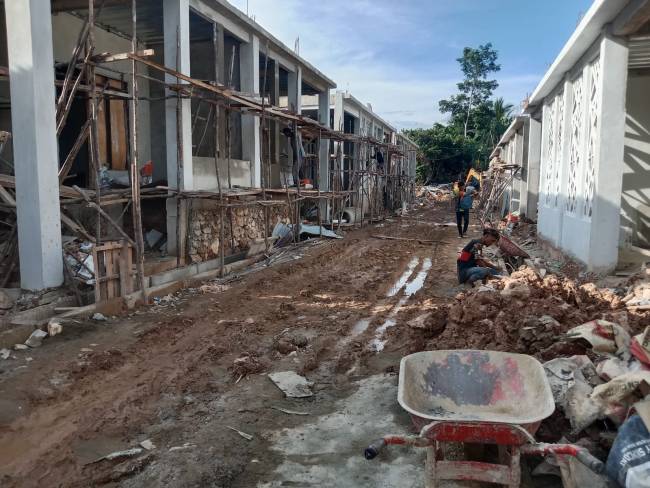 Pembangunan salah satu sarana prasarana kesehatan di Kabupaten Balangan