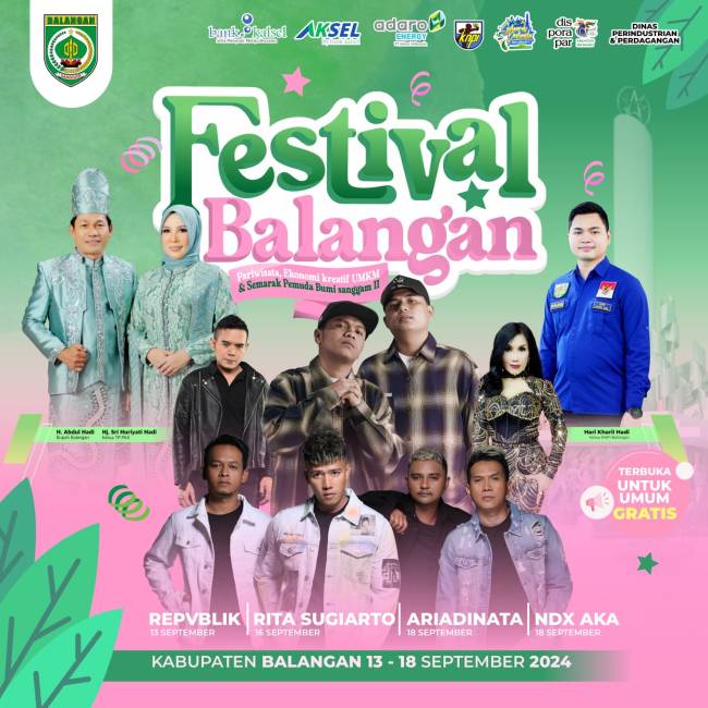 Poster Festival Balangan 2024.