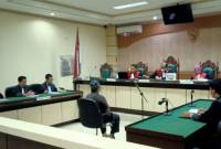 sidang lanjutan di Pengadilan Tindak Pidana Korupsi (Tipikor) Banjarmasin, Kamis (5/12), di hadapan majelis hakim yang dipimpin hakim Suwandi SH MH. (SuarIndonesia/HD)