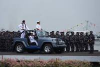 upacara peringatan Hari Armada RI Tahun 2024 dipimpin secara Kepala Staf Angkatan Laut Laksamana TNI Dr. Muhammad Ali S.E., M.M., M.Tr.Opsla, digelar di Dermaga Ujung Surabaya, JUmat (6/`12/2024). SuarIndonesia/Ist)