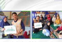 BANTUAN- Inilah penyaluran bantuan dana untuk Teras Sehat dan Santunan Da'i di Pegunungar Meratus yang merupakan program Ekspedisi Berkah Meratus Berkolaborasi dengan BAZNAS Provinsi Kalimantan Selatan.