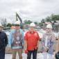 Dewan Kalsel pantau pengerjaan proyek pembangunan Jembatan Sungai Atanik di Desa Bawahan Selan, Kecamatan Mataraman, Kabupaten Banjar. Senin, (16/12/2024) (SuarIndonesia/Ist)