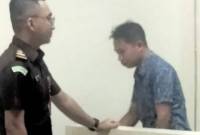 Terdakwa Marwan ketika di Pengadilan Tindak Pidana Korupsi Banjarmasin. (SuarIndonesia/HD)