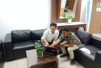 Kabid Pencegahan dan Kesiapsiagaan BPBD Provinsi Kalsel, Bambang Dedi Mulyadi (kiri)