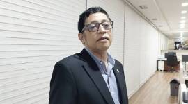 Ketua Badan Legislasi DPR RI Bob Hasan di Kompleks Parlemen, Jakarta, Selasa (17/12/2024). (ANTARA/Bagus Ahmad Rizaldi)