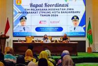 Suasana rapat koordinasi tim pelaksana kesehatan jiwa masyarakat di Aula Gawi Sabarataan Pemkot Banjarbaru yang digelar di Banjarbaru, beberapa waktu lalu. (SuarIndonesia/MC Kominfo Banjarbaru)