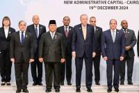 Presiden RI Prabowo Subianto menghadiri Konferensi Tingkat Tinggi (KTT) Ke-11 Developing Eight (D-8) atau forum ekonomi delapan negara berkembang di Ibu Kota baru Mesir atau New Adminstrative Capital, Kairo, Mesir, Kamis (19/12/2024). (ANTARA/HO-Biro Pers Sekretariat Presiden)